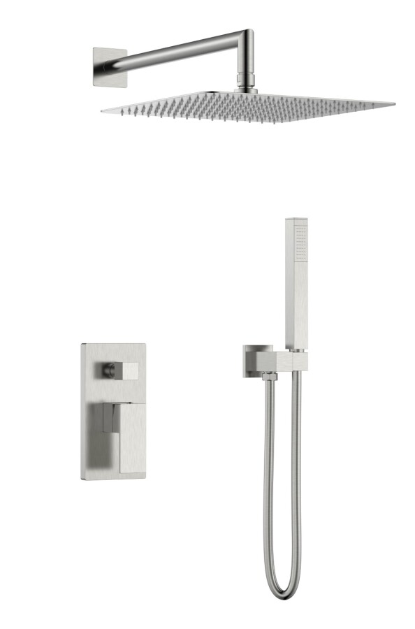 Душевая система без излива Boheme Qubic Brushed Nickel 474-3-NB