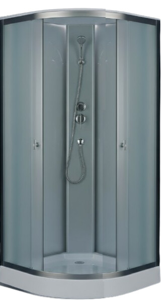 Душевая кабина Loranto 1000x1000x2150 поддон 14 см CS-881ED13TM/W- 100