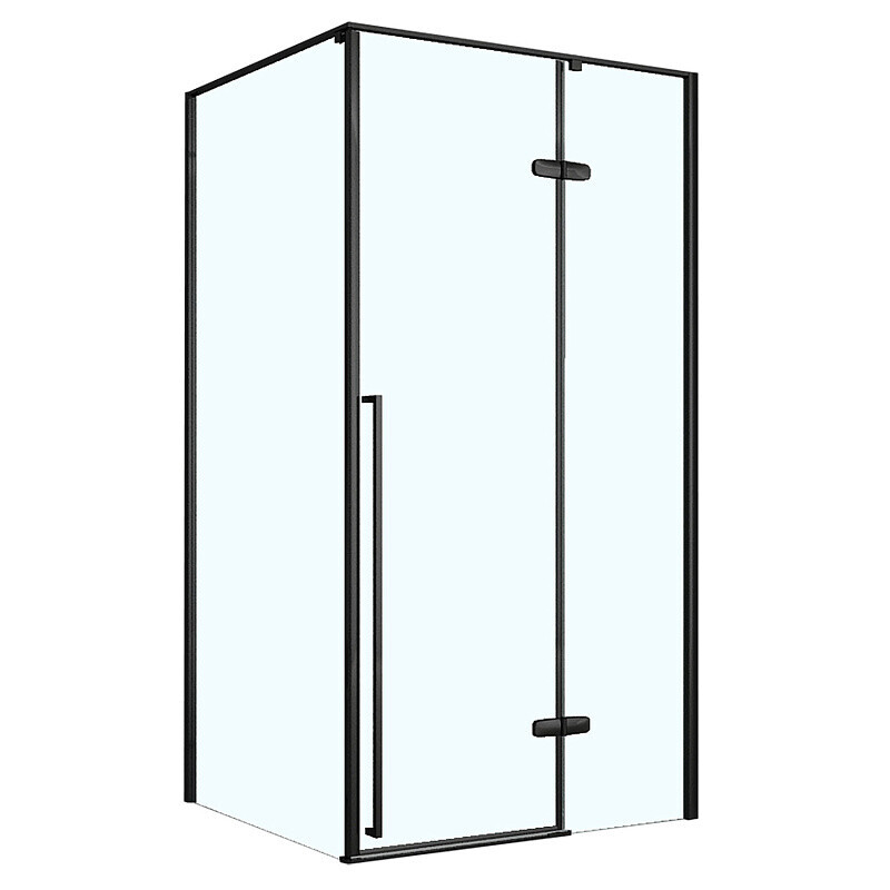 Душевое ограждение без поддона Loranto Sunway 120х80х190 цвет черный матовый CS-501B-128