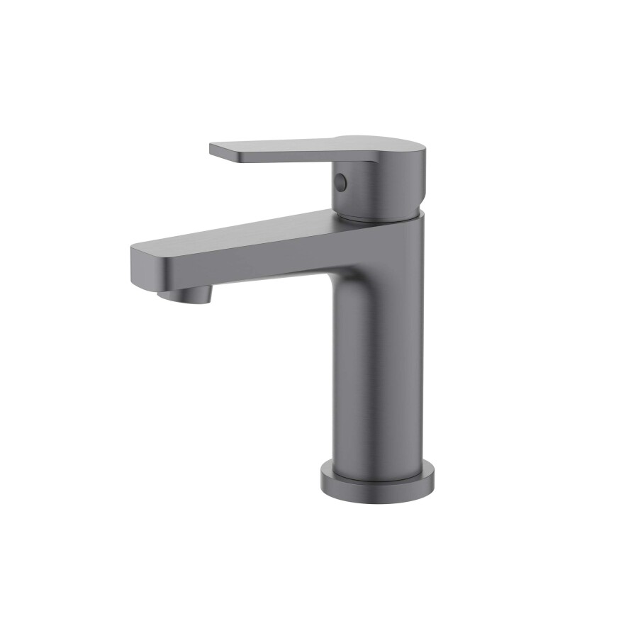 Aquatek Лугано AQ1710BGM Смеситель для раковины 106, без донного клапана Оружейная сталь