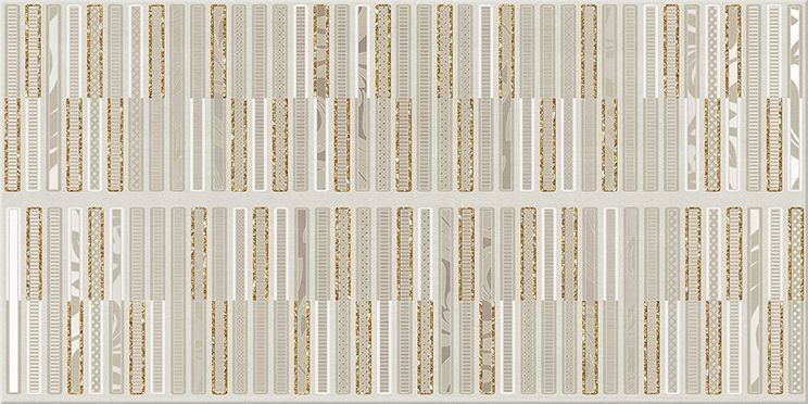 Азори Aura Marfil Geometria декор настенный 31x63 см