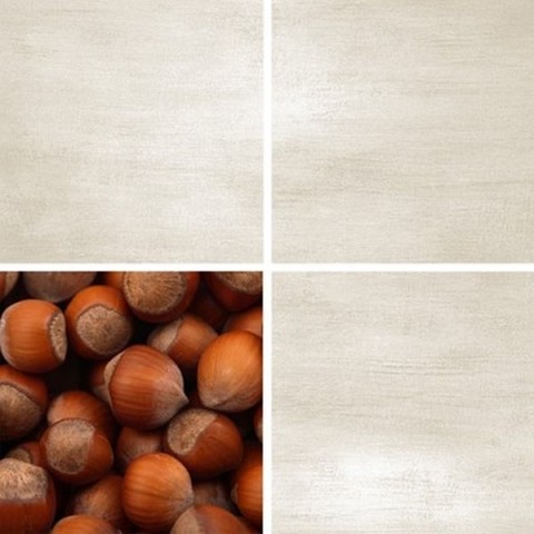 Нефрит Акварель орешки 20х20см декор настенный кремовый