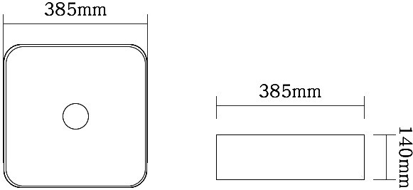 SantiLine SL-1052B раковина накладная 38 см