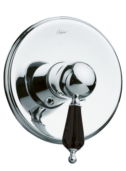 Смеситель для душа встраиваемый Boheme Tradizionale Nero Черная керамика Хром 245