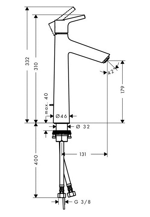 Hansgrohe Talis S 72031000 смеситель для раковины хром