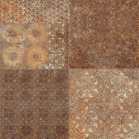 Уралкерамика Фрейя 41х41 см плитка напольная коричневая 