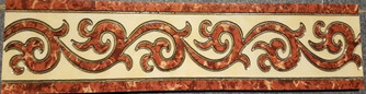 Kito Decor Loza gold фриз напольный керамогранит 15x60 см (BJ6015-226)