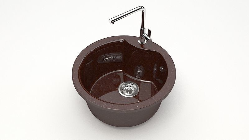 Marrbaxx Флори Z2 Мойка для кухни глянцевая шоколад