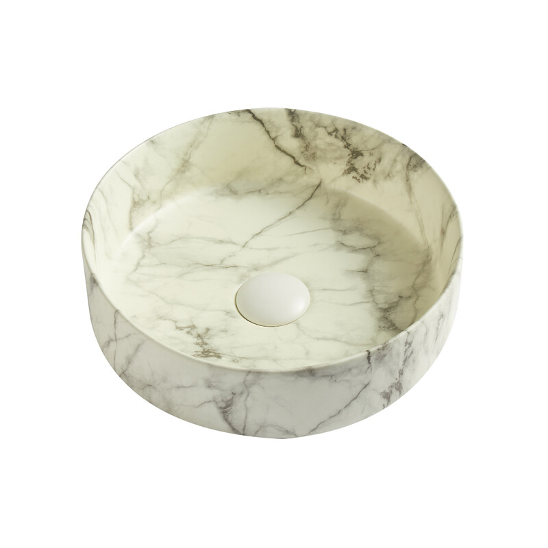 Azario AZ-3134-ST раковина накладная мраморная 35*35*12 см