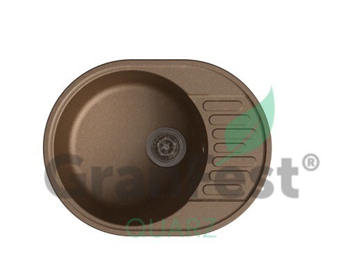 GranFest Quarz GF-Z 58 кухонная мойка терракот 62х48 см