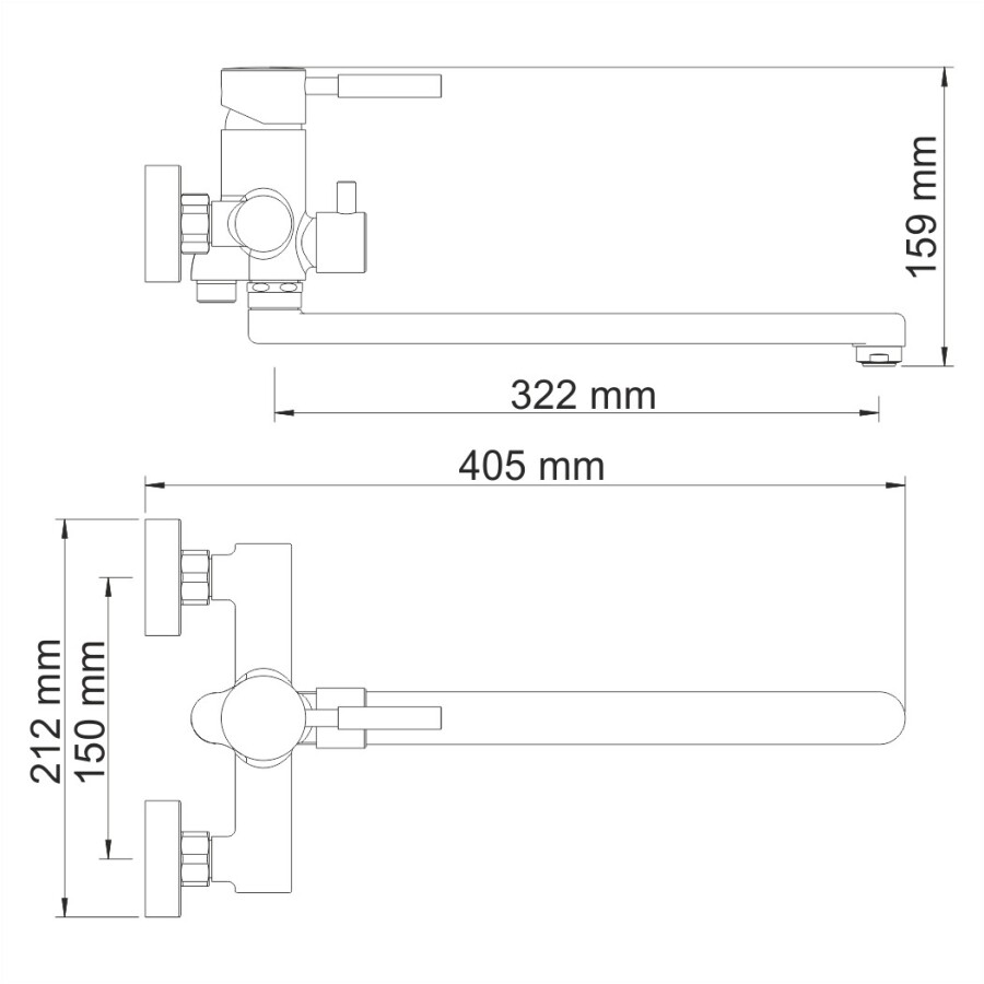 WasserKRAFT Main 4102L смеситель для ванны хром