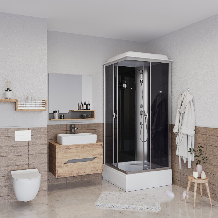Niagara Eco Душевая кабина 90x90 Тропический душ E90/26Q/TN