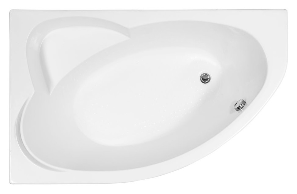 Aquanet Sarezo 160*100 ванная акриловая ассиметричная L
