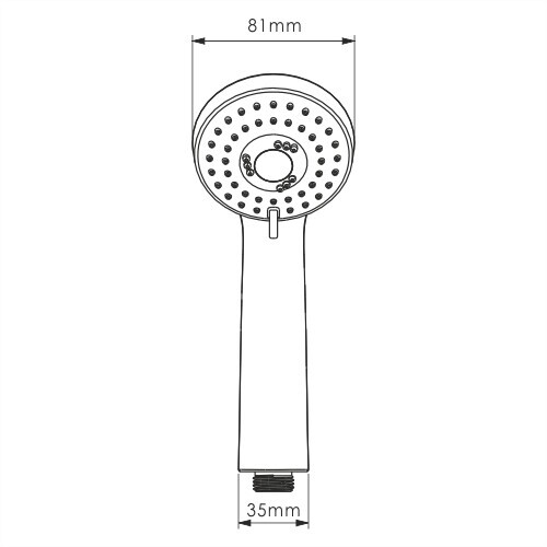 WasserKRAFT A120 ручной душ хром