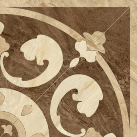 Golden Tile Louvre 40х40см плитка напольная микс глянцевая (26Б870)