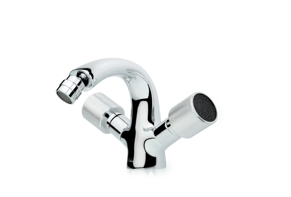 Смеситель для биде Boheme Royal Cristal Хром 276-Royal/CRST black