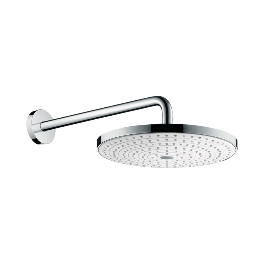 Hansgrohe Raindance Select S Верхний душ 300 2jet с держателем хром-белый матовый 27378400