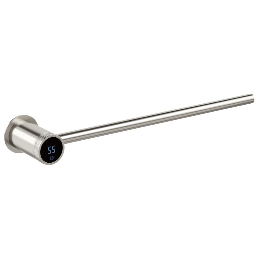 Полотенцесушитель электрический базовый элемент Boheme Stick Shine Nickel Brush 727-NB