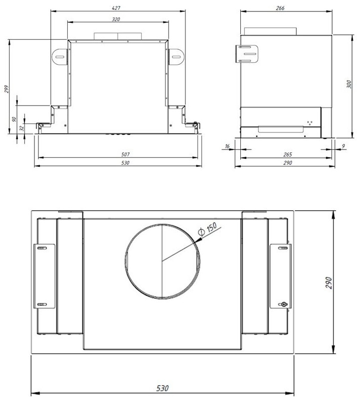 Akpo WK-6 Neva glass 60 см черный вытяжка для кухни