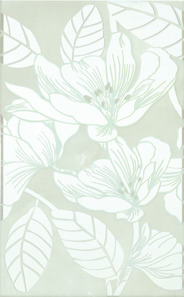 Kerama Marazzi Аида 25х40 см декор настенный зеленый