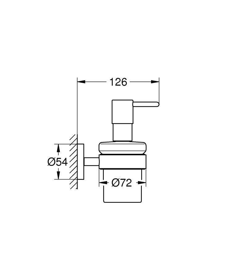 Grohe Essentials 40448DC1 дозатор жидкого мыла суперсталь с держателем