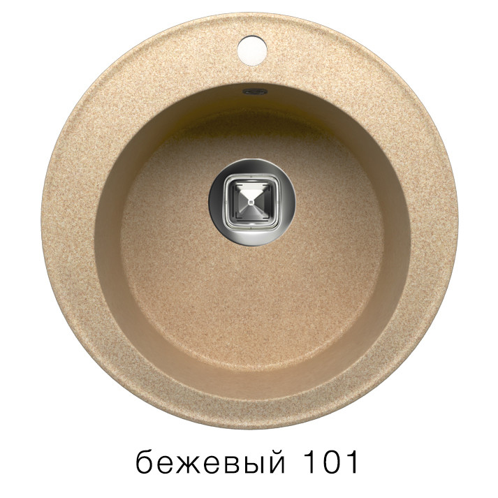 Tolero R-108 кухонная мойка бежевый 51 х 51 см