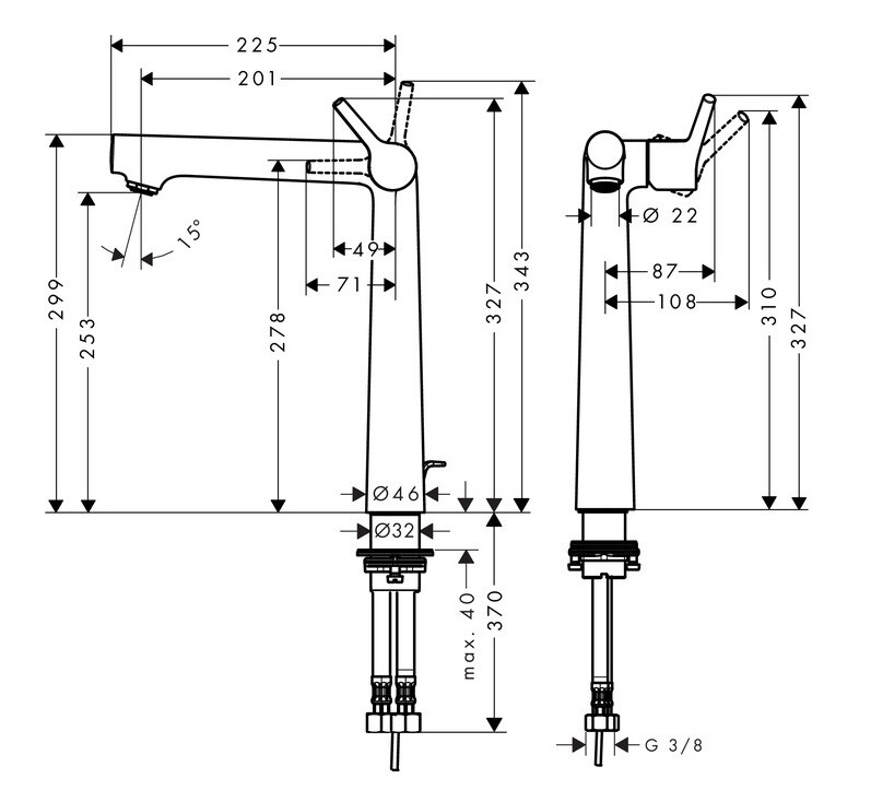 Hansgrohe Talis S 72115000 смеситель для раковины хром