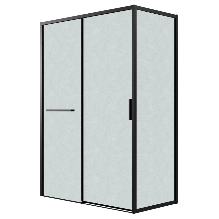 Душевое ограждение Grossman Style 100.K33.05.100.21.02-200.K33.05.80.21.02 (100х80х195) раздвижная(левая),черный матовый,стекло шиншилла,2 места 120.K33.05.1080.21.02