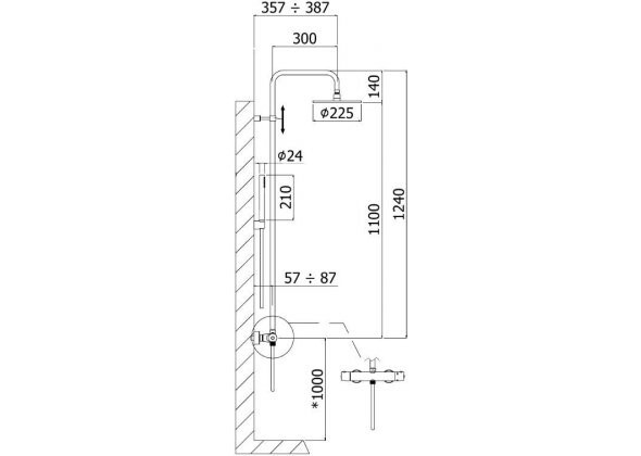 Paffoni Birillo Fix ZCOL684LIQВO душевая система термостат
