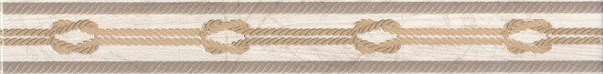 Kerama Marazzi Кампанелла 50х6 см бордюр настенный бежевый