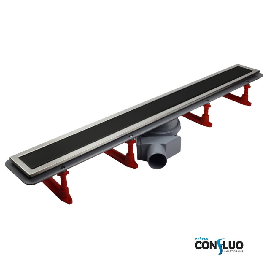 Pestan Confluo Premium Black Glass Line 750 13000294 Душевой лоток 750 мм
