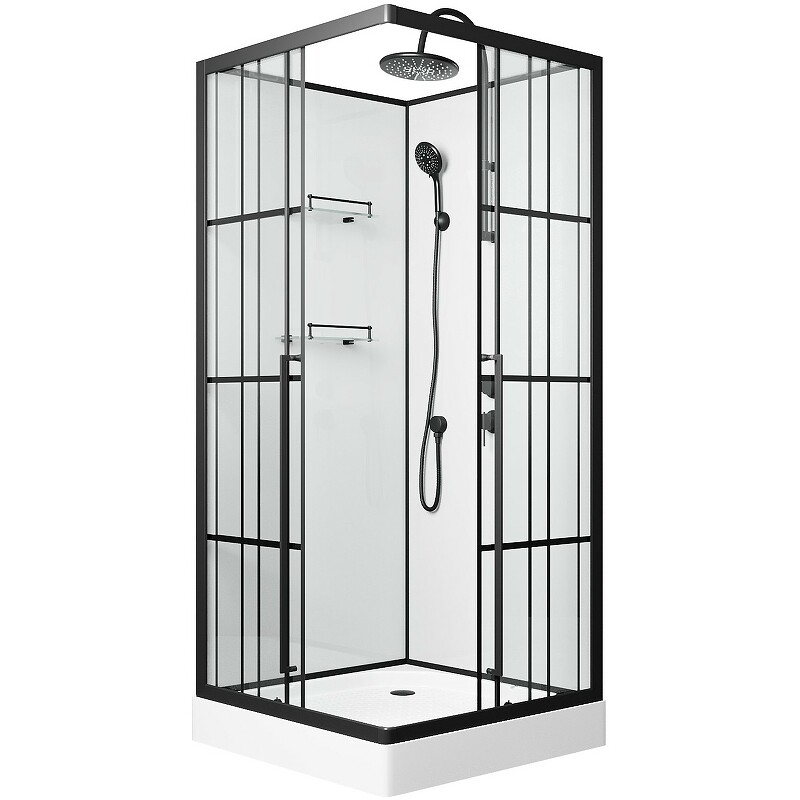 Niagara Standart Душевая кабина 100x100 Тропический душ ST100/15QR/KL/BKT