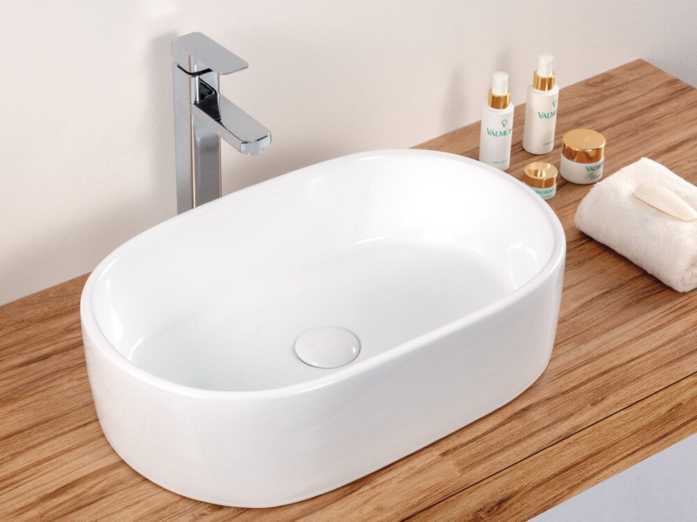BelBagno BB1048 раковина накладная 55 см белая