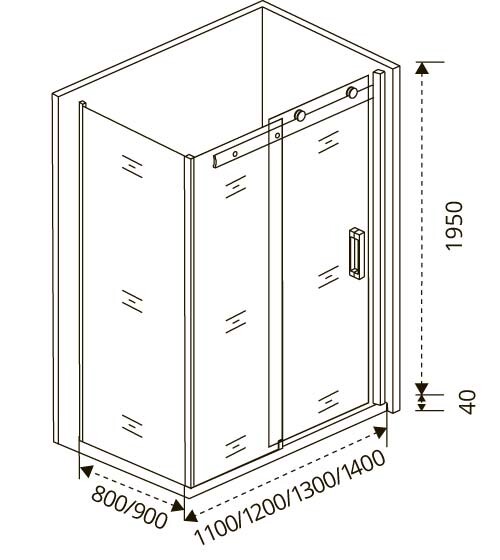 Bas Altair WTW+SP душевой уголок 120*80*195