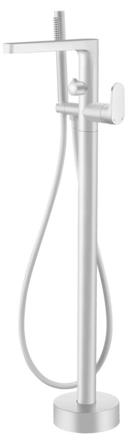 Смеситель напольный для ванны Boheme Spectre Белый матовый 459-MW