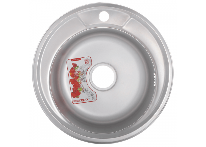 Мойка из нержавеющей стали врезная 49 см Zerix Z490-06-170MD micro decor ZM0528