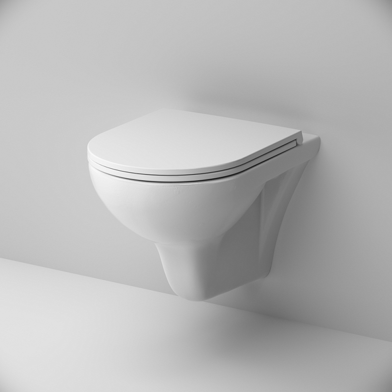 Am.Pm Gem унитаз подвесной безободковый с сиденьем C901700SC