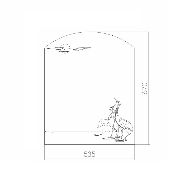 Зеркало Loranto Танец 535 670 мм 00000000736