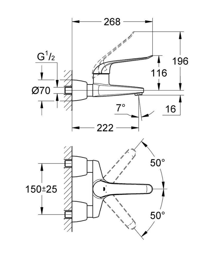 Grohe Euroeco Special 32779000 смеситель для раковины 46 мм