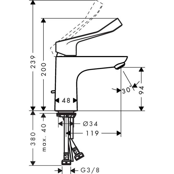 Hansgrohe Focus 31911000 смеситель для раковины хром