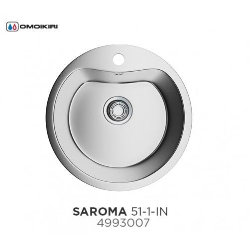 Omoikiri Saroma 51-IN 4993007 кухонная мойка нержавеющая сталь 51х51 см