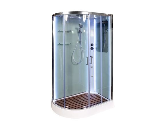 Deto душевая кабина 120х80 A102RLED+GM с подсветкой и гидромассажем правая