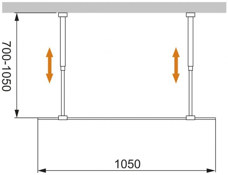 Cezares Liberta-L-2-105-C-Cr душевая перегородка 105*195