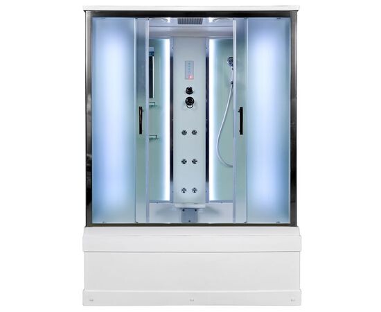 Deto душевая кабина 170х85 EM4517LED+GM с гидромассажем и подсветкой