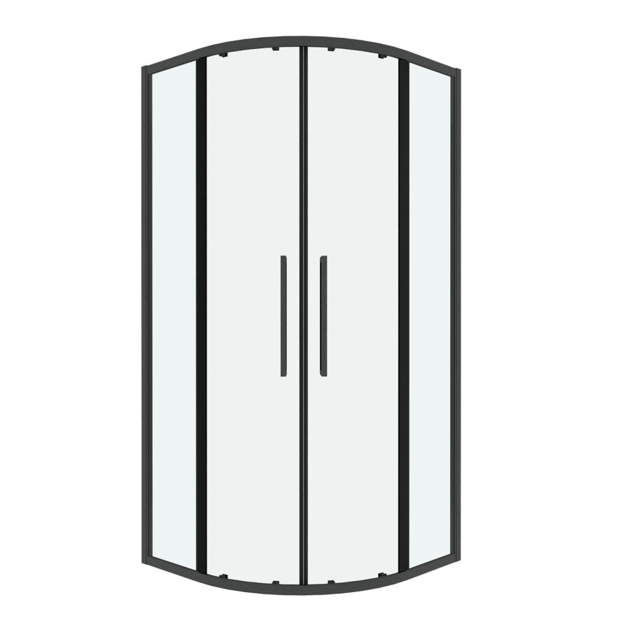Душевое ограждение Grossman Cosmo 301.K33.02.1010.42.00 (100х100х195) четверть круга,раздвижная,графит сатин,стекло прозрачное, 1 место