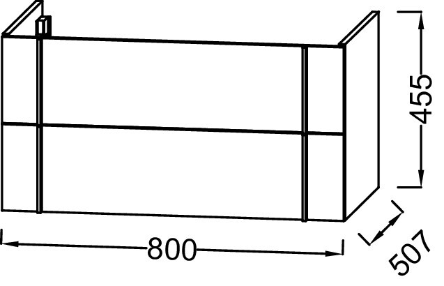 Jacob Delafon Nouvelle Vague EB3030-E73 80 см тумба под раковину подвесная