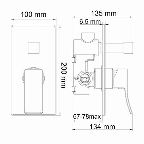 WasserKRAFT Aller 10641WHITE смеситель для ванны белый