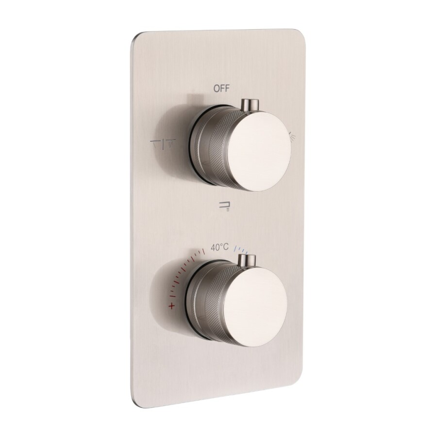 Смеситель встраиваемый с термостатом 3-х проходной Boheme Cell Thermo Nickel Brush 134-3-NB