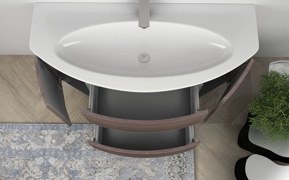 Cezares Eden 120 см rovere scuro тумба с раковиной подвесная 54408