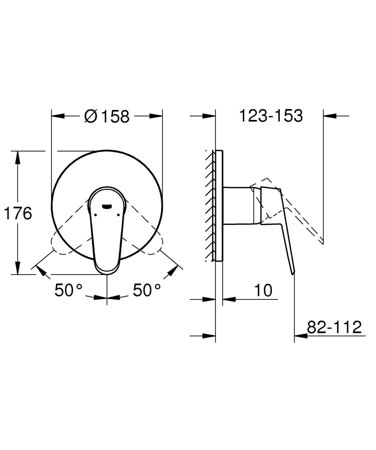 Grohe Eurodisc Cosmopolitan 24055002 смеситель для душа